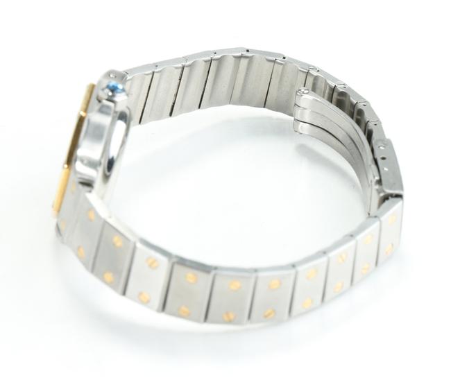 Cartier Silver/Gold Santos Octagon 25mm Watch Cartier Silver/Gold Santos Octagon 25mm Watch
