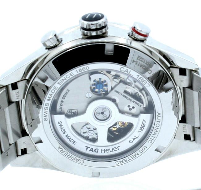 TAG Heuer Navy Carrera Calibre 1887 Chronograph Steel 44mm Watch TAG Heuer Navy Carrera Calibre 1887 Chronograph Steel 44mm Watch