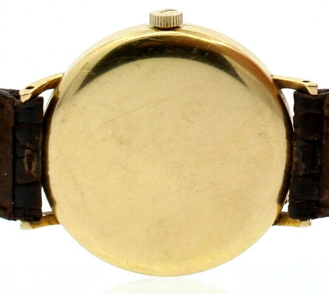 Longines Gold Vintage 18k Yellow Round Manual Wind 35mm Mens Watch Longines Gold Vintage 18k Yellow Round Manual Wind 35mm Mens Watch
