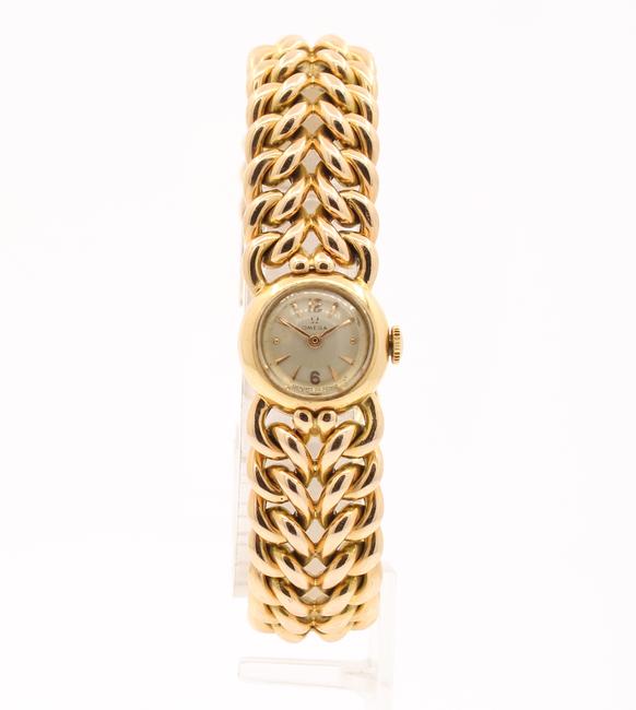 Omega Gold Ladies Vintage 14k Rose Double Woven 54.9 Grams Watch Omega Gold Ladies Vintage 14k Rose Double Woven 54.9 Grams Watch