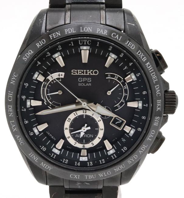 Seiko Solar Astron Gps Radio Wave Black Dial Ceramic Titanium Mens 8x53-0ab0 Sbxb049 Watch Seiko Solar Astron Gps Radio Wave Black Dial Ceramic Titanium Mens 8x53-0ab0 Sbxb049 Watch