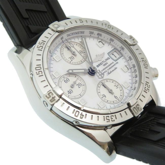 Breitling Chrono Cockpit A13357 White Shell Rubber Belt Watch Breitling Chrono Cockpit A13357 White Shell Rubber Belt Watch