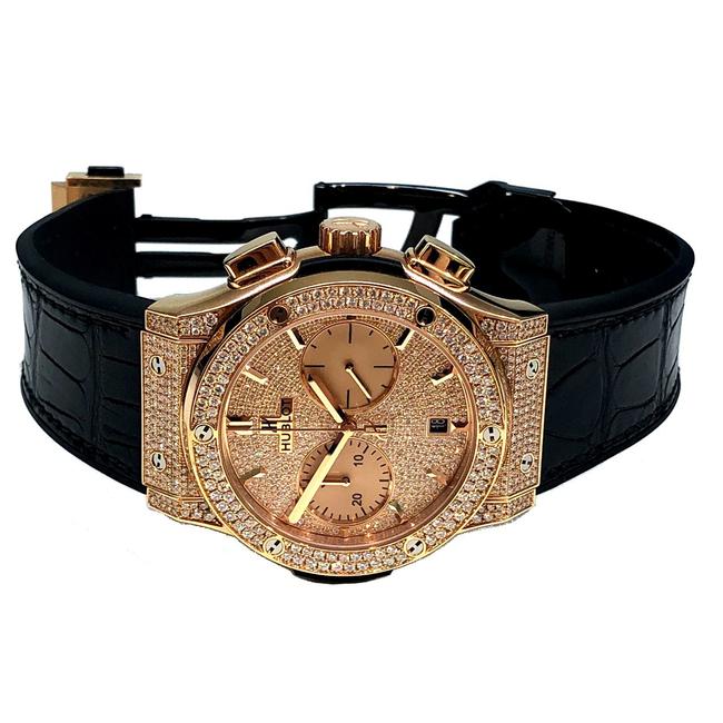 Hublot Classic Fusion Chrono Mens Yellow K18 Pink Gold Rubber 521 / Ox 9010 Lr 1704 Watch Hublot Classic Fusion Chrono Mens Yellow K18 Pink Gold Rubber 521 / Ox 9010 Lr 1704 Watch