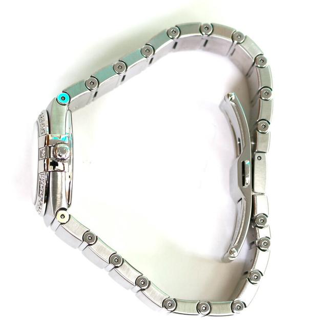 Omega Bezel Diamond 12p Constellation Silver White Ladies Stainless Steel Watch Omega Bezel Diamond 12p Constellation Silver White Ladies Stainless Steel Watch