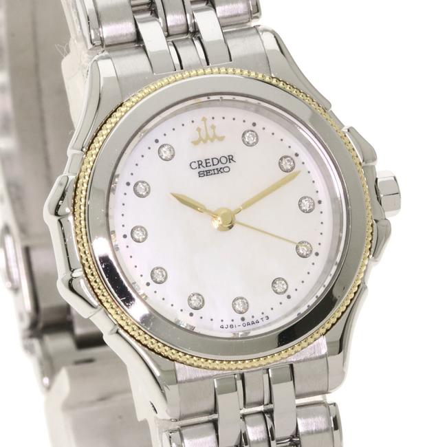 Seiko Gsas978 4j81-0b20 Credor 11p Diamond Stainless Steel Ladies Watch Seiko Gsas978 4j81-0b20 Credor 11p Diamond Stainless Steel Ladies Watch