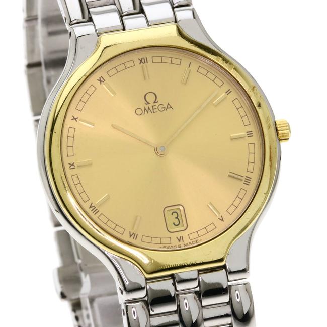 Omega Devil Symbol Stainless Steel Combination Mens Watch Omega Devil Symbol Stainless Steel Combination Mens Watch