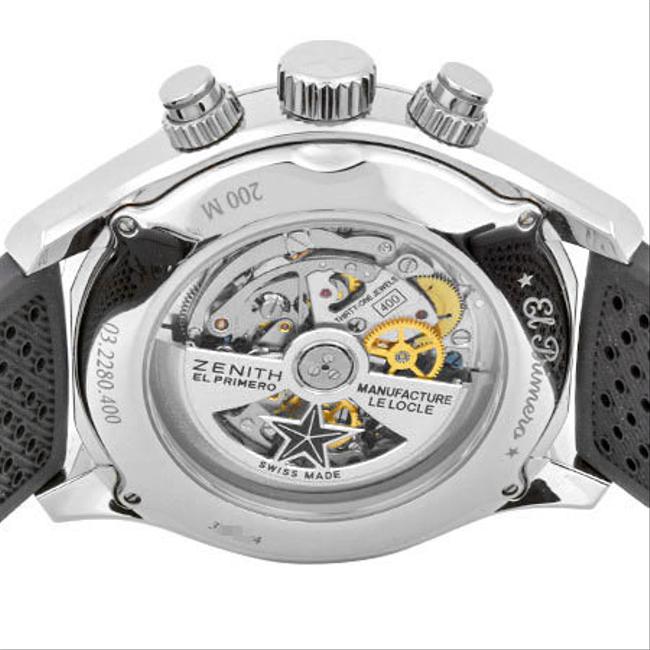 Zenith El Primero Sport Chronograph Stainless Steel Mens Gray Dial Back Scale 03.2280.400 / 91.r576 Watch Zenith El Primero Sport Chronograph Stainless Steel Mens Gray Dial Back Scale 03.2280.400 / 91.r576 Watch