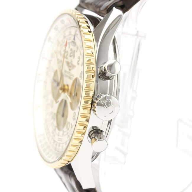 Breitling Navitimer Mechanical Stainless Steel Yellow Gold (18k) Mens Sports D12022 Watch Breitling Navitimer Mechanical Stainless Steel Yellow Gold (18k) Mens Sports D12022 Watch