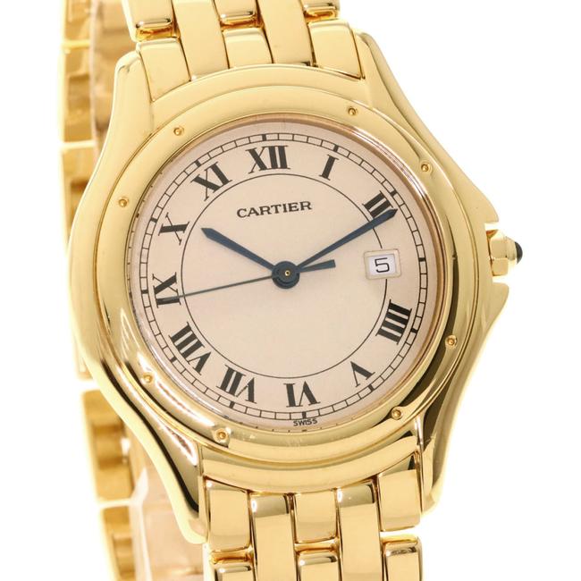 Cartier Panther Cougar Lm K18 Yellow Gold Mens Watch Cartier Panther Cougar Lm K18 Yellow Gold Mens Watch