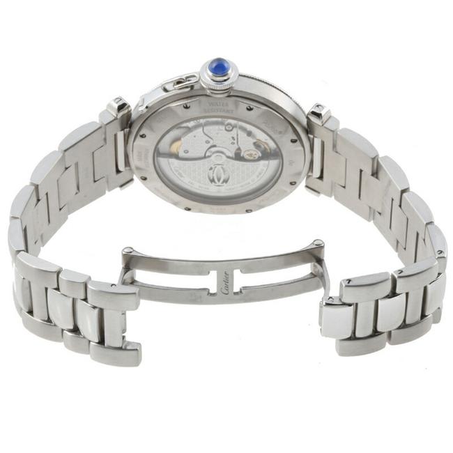 Cartier Pasha De Pronger Mens W31059h3 2379 Stainless Steel Silver Arabian Dial Watch Cartier Pasha De Pronger Mens W31059h3 2379 Stainless Steel Silver Arabian Dial Watch