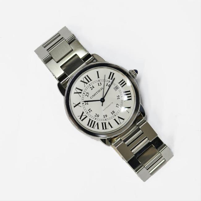 Cartier XL Ss Stainless Steel Rondo Solo White Silver W6701011 Ladies Men Watch Cartier XL Ss Stainless Steel Rondo Solo White Silver W6701011 Ladies Men Watch