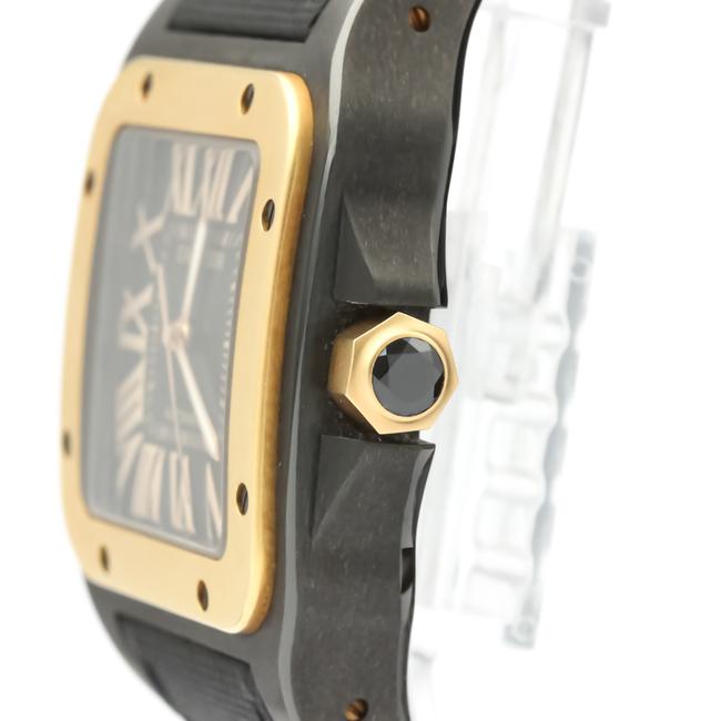 Cartier Santos 100 Pink Gold (18k) Stainless Steel Mens Dress W2020009 Watch Cartier Santos 100 Pink Gold (18k) Stainless Steel Mens Dress W2020009 Watch
