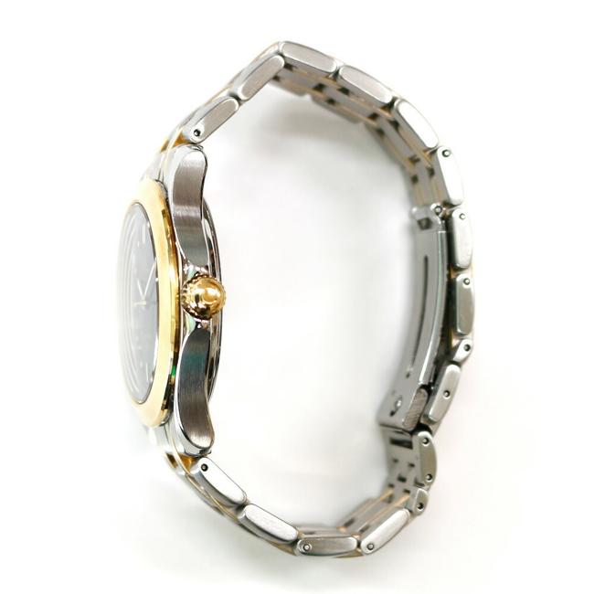 Omega Gold / Silver 120m Combi Seamaster Black Mens Stainless Steel Plating Watch Omega Gold / Silver 120m Combi Seamaster Black Mens Stainless Steel Plating Watch