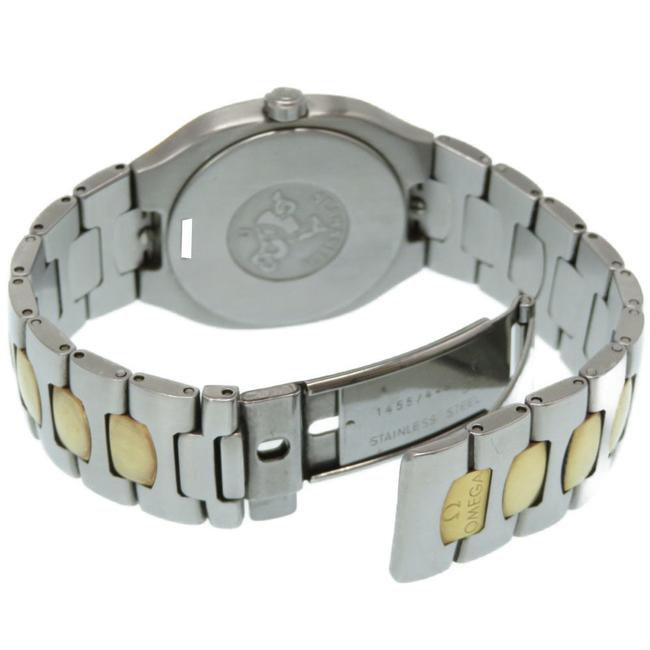 Omega Seamaster Polaris Combi Quartz K18yg Gray Dial Mens Watch Omega Seamaster Polaris Combi Quartz K18yg Gray Dial Mens Watch