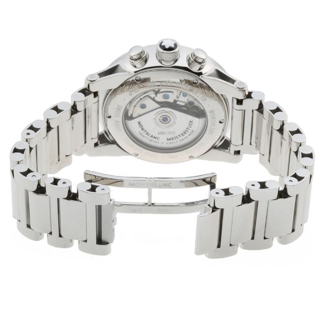 Montblanc Timewalker Chronograph Mens 7069 Stainless Steel Silver Arabian Dial Watch Montblanc Timewalker Chronograph Mens 7069 Stainless Steel Silver Arabian Dial Watch
