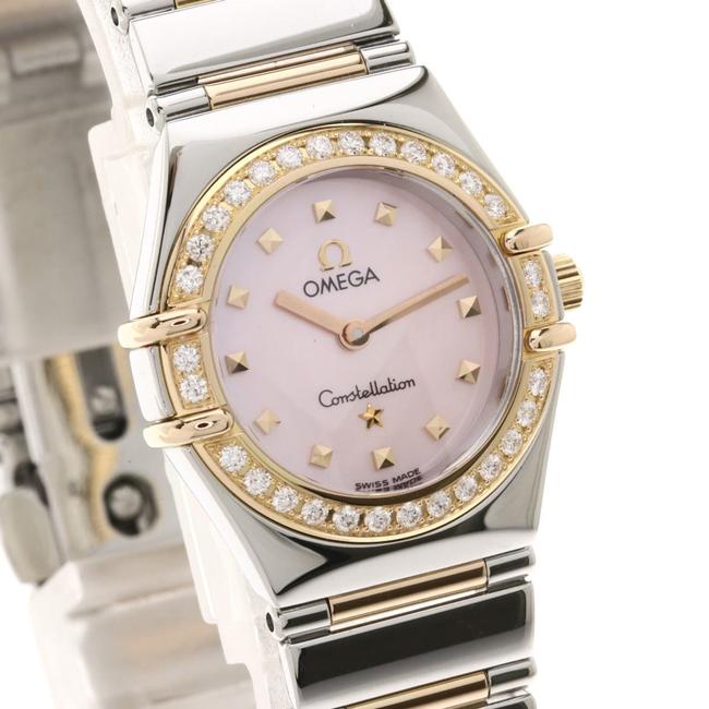 Omega 1368.73 Constellation Mini Bezel Diamond Stainless Steel Ss K18pg Ladies Watch Omega 1368.73 Constellation Mini Bezel Diamond Stainless Steel Ss K18pg Ladies Watch