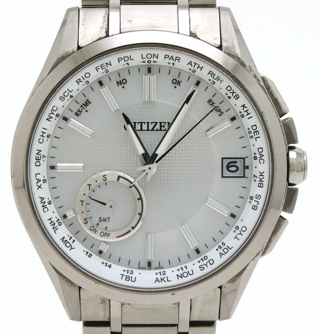 Citizen Satellite Wave Ps Radio Silver Dial Titanium Mens Qz Quartz Cc3010-51a F150-t021581 Watch Citizen Satellite Wave Ps Radio Silver Dial Titanium Mens Qz Quartz Cc3010-51a F150-t021581 Watch