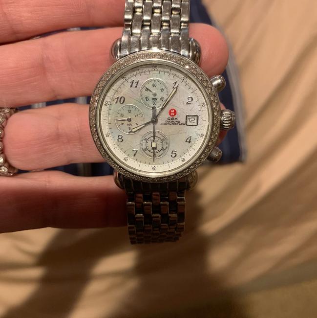 Michele Silver Stainless Steel Csx Diamond Chronograph Womens Watch Michele Silver Stainless Steel Csx Diamond Chronograph Womens Watch