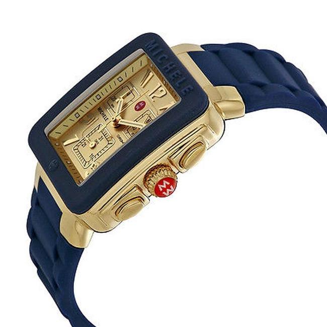 Michele Blue Jelly Park Bean Silicone Chronograph Mww06l000027 Watch Michele Blue Jelly Park Bean Silicone Chronograph Mww06l000027 Watch