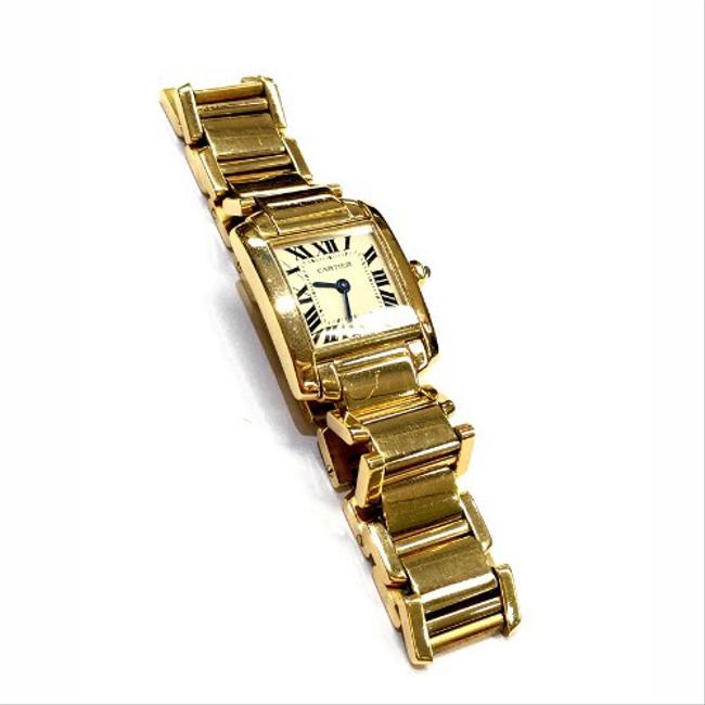 Cartier Great Condition Tank Francaise 18 Karat Yellow Gold Ladies Wrist Watch Cartier Great Condition Tank Francaise 18 Karat Yellow Gold Ladies Wrist Watch