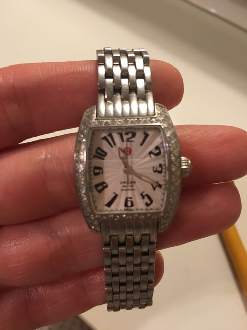 Michele Pave Diamond Silver Womens urban Petite With Watch Michele Pave Diamond Silver Womens urban Petite With Watch