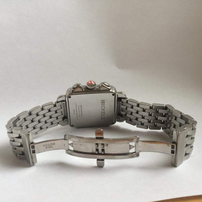 Michele Silver Stainless Steel Deco Watch Michele Silver Stainless Steel Deco Watch