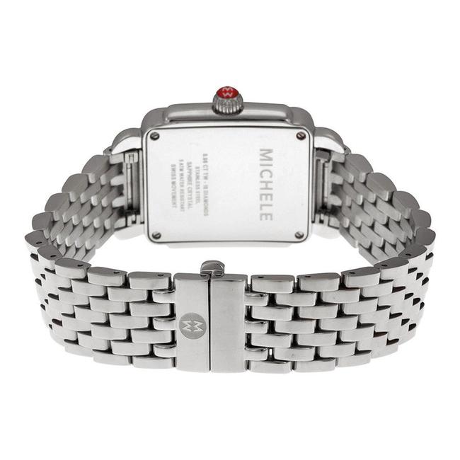 Michele Silver Deco Mid Stainless Mother Of Pearl Diamond Mww06v000002 Watch Michele Silver Deco Mid Stainless Mother Of Pearl Diamond Mww06v000002 Watch