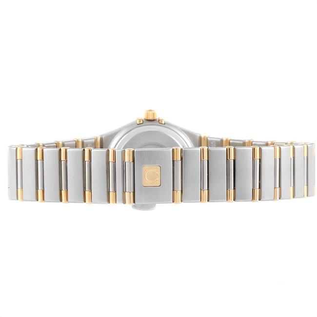 Omega Mop Diamonds Pave 18k Yellow Gold and Stainless Steel Constellation 1367.75.00 Womens Wristwatch 22.5 Mm Watch Omega Mop Diamonds Pave 18k Yellow Gold and Stainless Steel Constellation 1367.75.00 Womens Wristwatch 22.5 Mm Watch