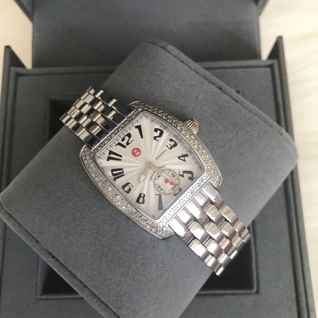 Michele Silver Nwot Urban Mini Diamond Mw02a01a2001 Watch Michele Silver Nwot Urban Mini Diamond Mw02a01a2001 Watch