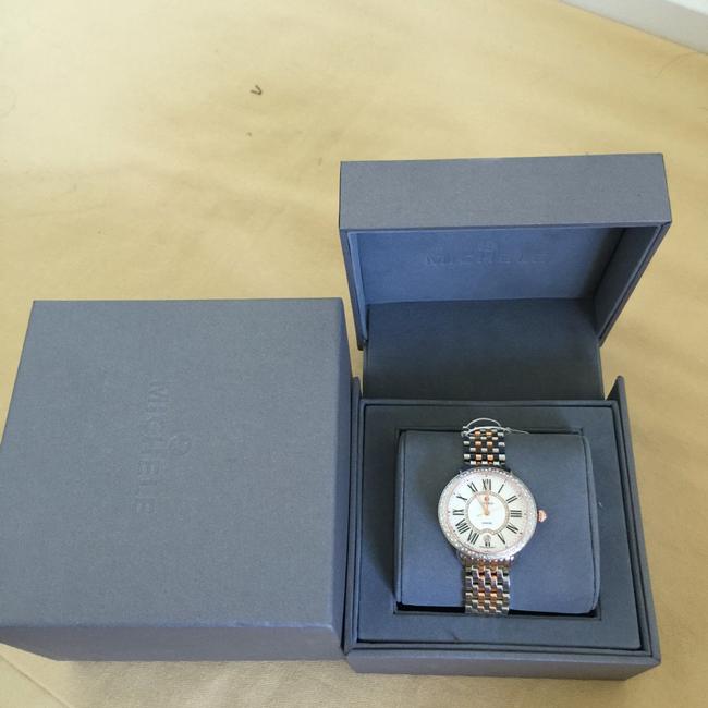 Michele Rose-gold/ Silver Nwot Serein 16 Diamond Two-tone Diamond Mw21b01d2963 Watch Michele Rose-gold/ Silver Nwot Serein 16 Diamond Two-tone Diamond Mw21b01d2963 Watch