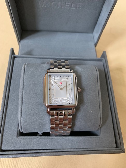 Michele Silver Deco Ii Mop Mww06x000026 Watch Michele Silver Deco Ii Mop Mww06x000026 Watch