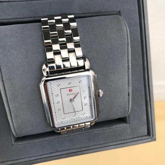Michele Silver New Deco Ii Mop Mww06x000026 Watch Michele Silver New Deco Ii Mop Mww06x000026 Watch