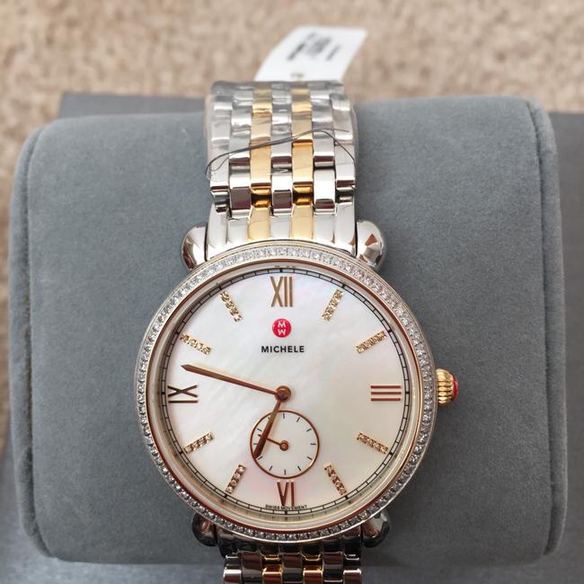Michele Gold/ Silver Gracile Two Tone Diamond Mww26a000003 Watch Michele Gold/ Silver Gracile Two Tone Diamond Mww26a000003 Watch