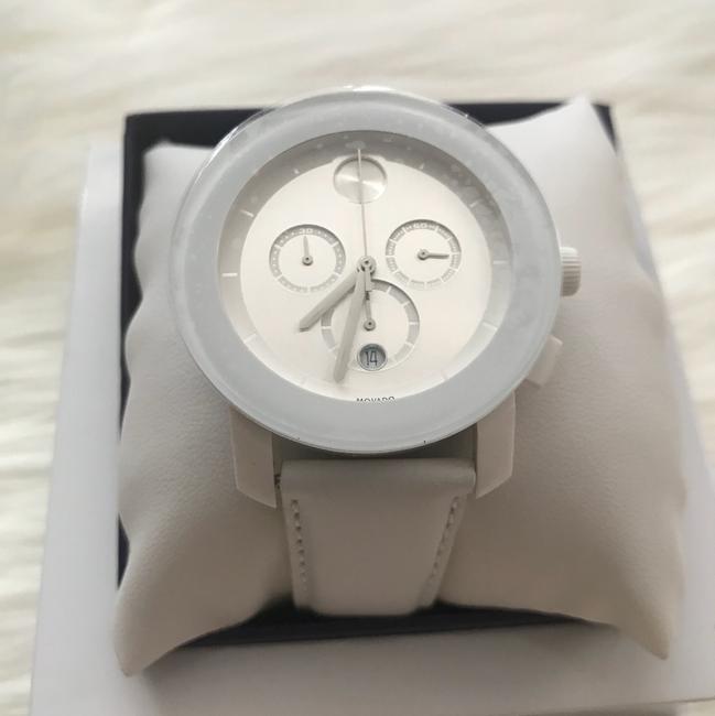 Movado White Bold Chronograph Leather Dial 3600011 Watch Movado White Bold Chronograph Leather Dial 3600011 Watch