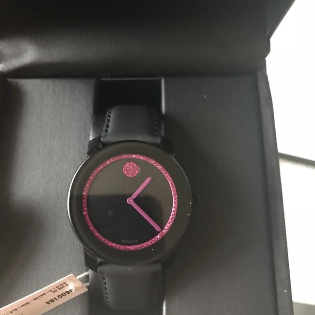 Movado Green Watercolor Bold 42 Special Edition Bcrf Pink and Black Leather 3600184 Watch Movado Green Watercolor Bold 42 Special Edition Bcrf Pink and Black Leather 3600184 Watch