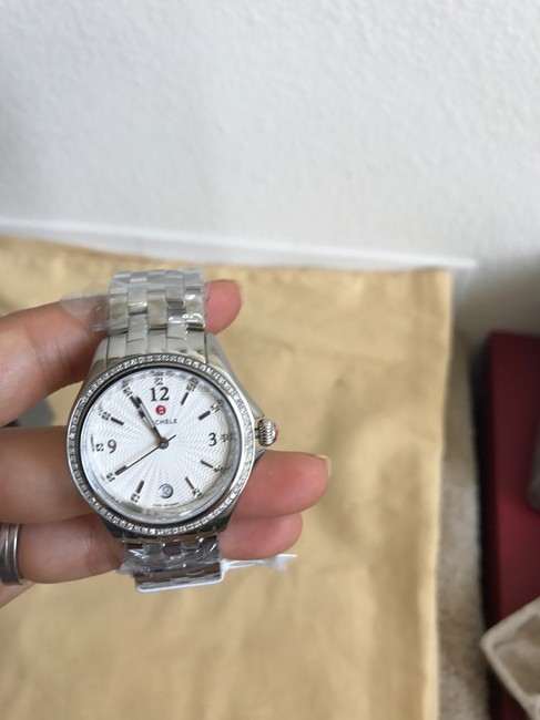 Michele Silver Belmore Diamond Diamond Dial Mww29a000005 Watch Michele Silver Belmore Diamond Diamond Dial Mww29a000005 Watch