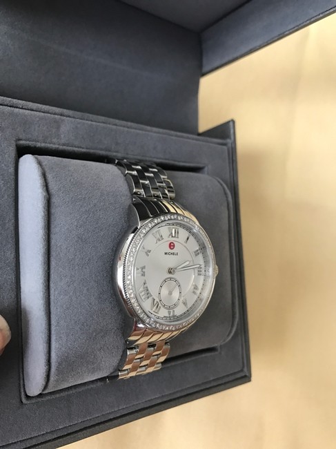 Michele Silver Harbor Dial Diamond Mww28a000001 Watch Michele Silver Harbor Dial Diamond Mww28a000001 Watch