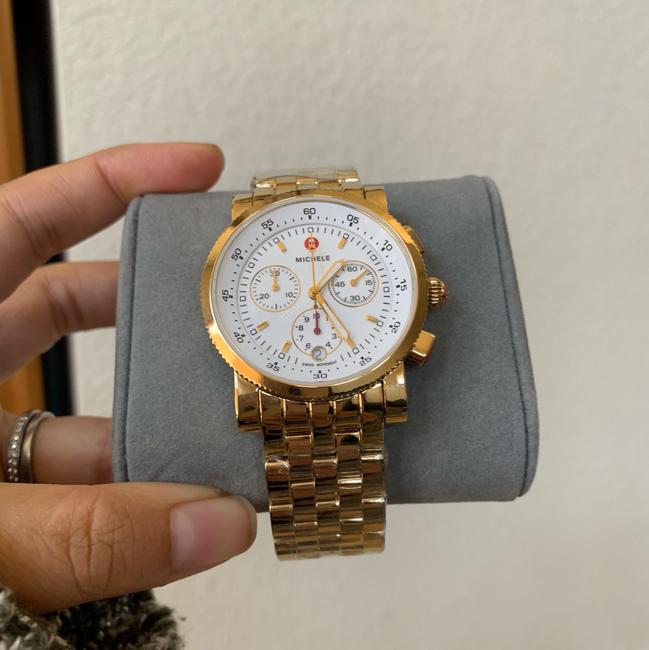 Michele Gold/ White Sport Sail Dial Mww01c000106 Watch Michele Gold/ White Sport Sail Dial Mww01c000106 Watch