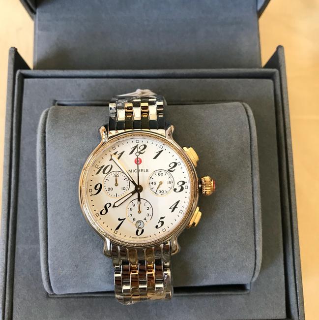 Michele Gold / Silver Fluette White Dial Two-tone Mww24a000007 Watch Michele Gold / Silver Fluette White Dial Two-tone Mww24a000007 Watch