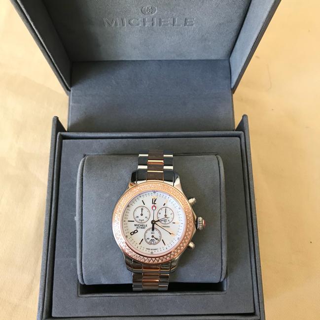 Michele Rose-gold/ Silver Jetway Mop Mww17a000017 Watch Michele Rose-gold/ Silver Jetway Mop Mww17a000017 Watch