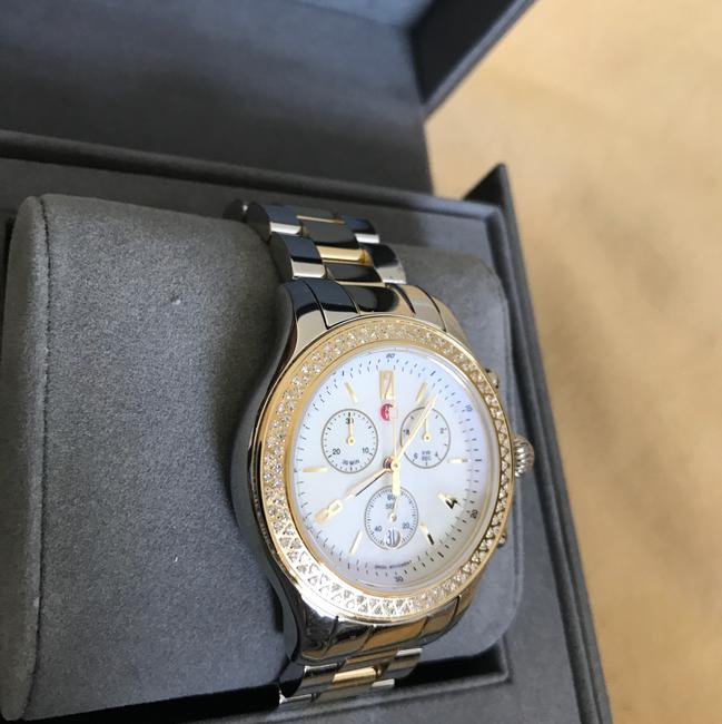 Michele Gold/ Silver Jetway 2 Tones Mop Mww17a000033 Watch Michele Gold/ Silver Jetway 2 Tones Mop Mww17a000033 Watch