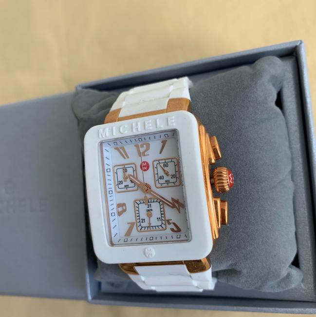 Michele White / Rose- Gold Jelly Park Bean Mww06l000014 Watch Michele White / Rose- Gold Jelly Park Bean Mww06l000014 Watch