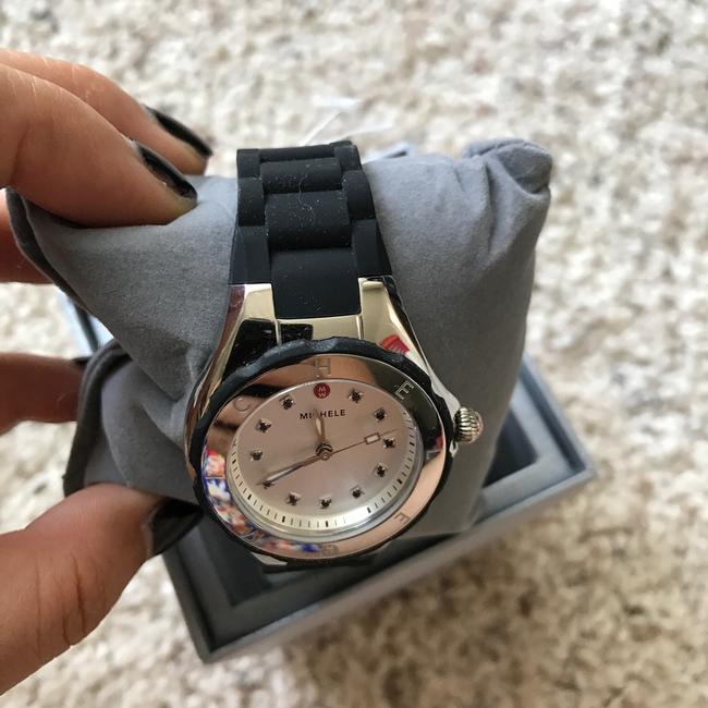 Michele Black/ Silver Jelly Bean Petite Mww12p000011 Watch Michele Black/ Silver Jelly Bean Petite Mww12p000011 Watch