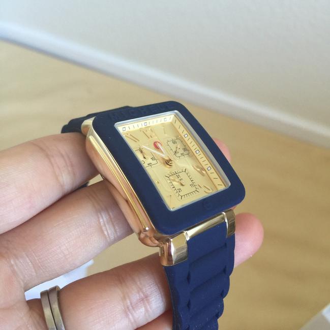 Michele Navy/ Gold Jelly Park Bean Navy/Gold Mww06l000027 Watch Michele Navy/ Gold Jelly Park Bean Navy/Gold Mww06l000027 Watch