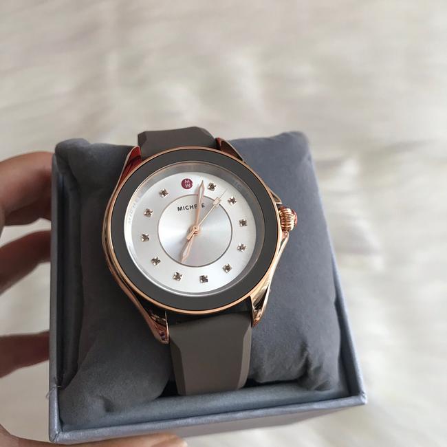 Michele Rose-gold/ Taupe " Interchangeable Strap" Cape Topaz Mww27a000014 Watch Michele Rose-gold/ Taupe " Interchangeable Strap" Cape Topaz Mww27a000014 Watch