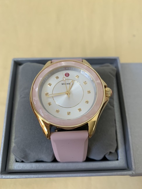 Michele Pink Cape Blush Gold Tone Misty Rose Topaz Mww27a000034 Watch Michele Pink Cape Blush Gold Tone Misty Rose Topaz Mww27a000034 Watch