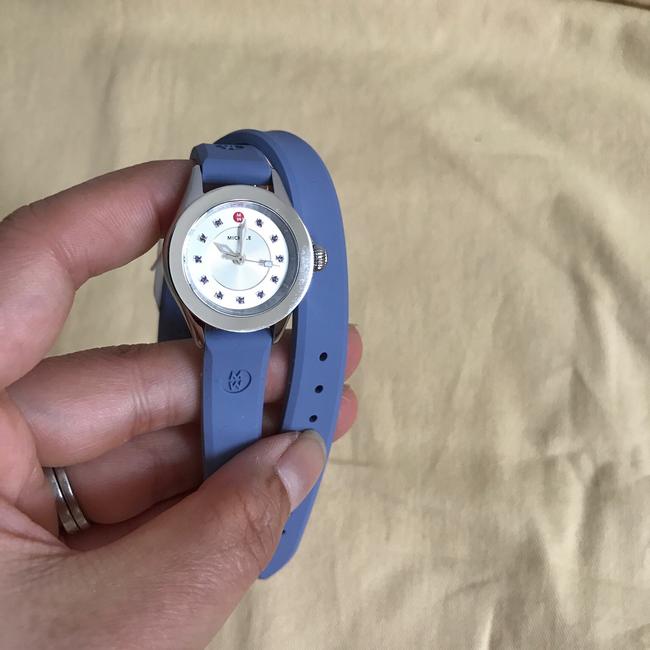 Michele Silver/ Purple Cape Mini Silicone Mww27b000004 Watch Michele Silver/ Purple Cape Mini Silicone Mww27b000004 Watch