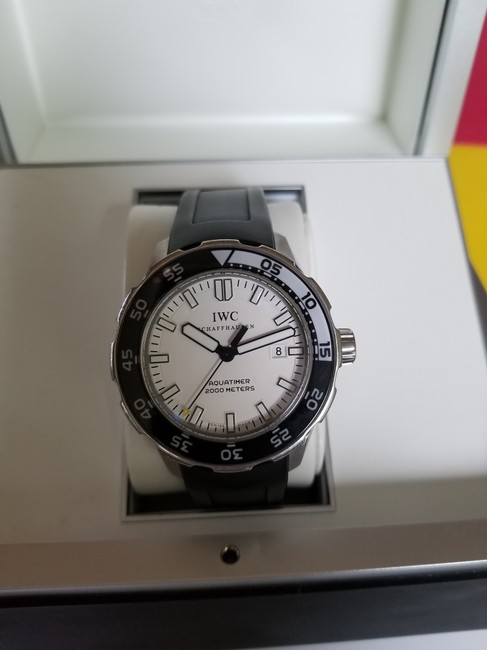 IWC Black Aquatimer Dial Rubber Strap Mens Iw 3568-11 Watch IWC Black Aquatimer Dial Rubber Strap Mens Iw 3568-11 Watch