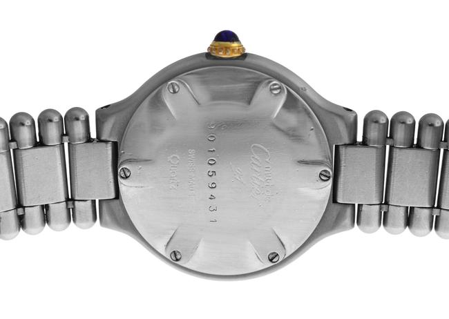 Cartier Silver Yellow Gold Ladies Must De Bullet Bracelet Quartz Steel 28mm Watch Cartier Silver Yellow Gold Ladies Must De Bullet Bracelet Quartz Steel 28mm Watch
