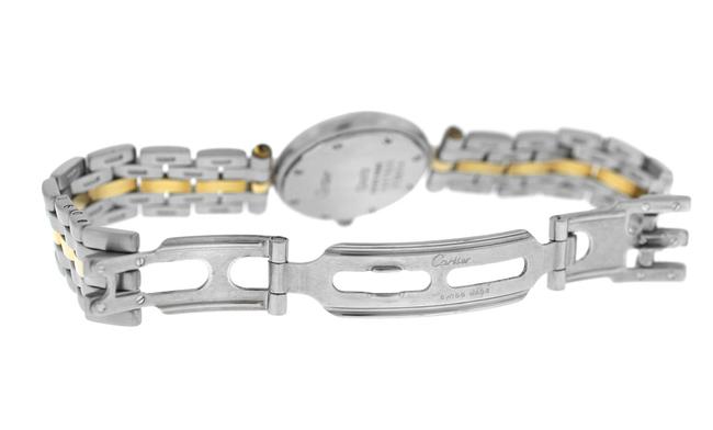 Cartier Yellow Gold Silver Ladies Panthere Vendome 1057920 One Row Steel Quartz 24mm Watch Cartier Yellow Gold Silver Ladies Panthere Vendome 1057920 One Row Steel Quartz 24mm Watch